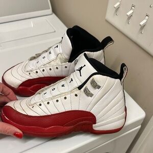 Jordan 12 Retro Cherry kids shoes